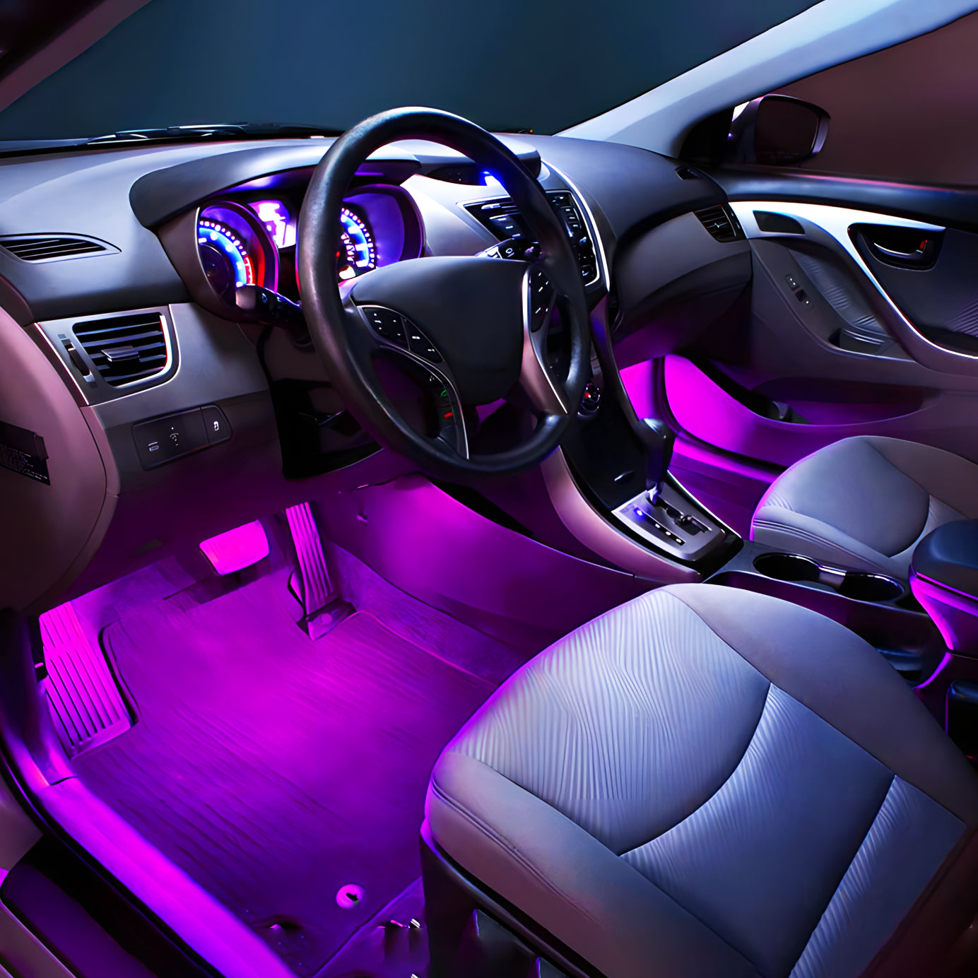 Car footwell deals led lights